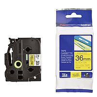 Label printed Brother TZe-661 Black text on 36mm yellow background