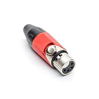 Amphenol Audio AX4F2M ຕົວເຊື່ອມ 4P SOCKET F PLUG RED MARK SLEEVE