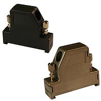 NorComp 951-025-010R011 D-Sub Backshells 25P 60D ມີ Thmbscrw ພາສຕິກສີດຳ