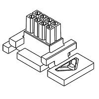 Molex 44133-1601 ຮູງຮັບ Receptacle Housing Microfit BMI Float R ecept 16Ckt High Rib