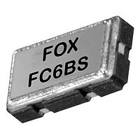 Fox / Abracon FC6BSCCGM24.0-T1 ຄຣິສຕາລ SMD Crystal, 24 MHz, ຄວາມທໍາຜິດ 30.0 ppm, ຄວາມສະຫງົບ 30.0 ppm, -40 ຫາ +85 C, 12pF, 6 x 3.5 mm