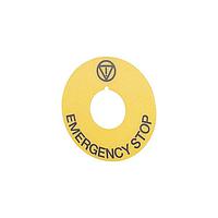 EAO 46-50J.1413 ປ່າຍປະຫຍັດ Legend plate, oe 60 mm, oe 22 mm, ເຫຼືອງ