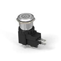 Alcoswitch - TE Connectivity 1-2364572-5 ປຸ່ມກົດສະຫນອງ AVH19 FLT SS MT R+P GRN 24V16A