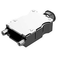 Amphenol Positronic D9000APNT20/AA ຝາຫົວຫຼັງຊຸດ Banded Backshell D-Sub Backshell Banded Elliptical Top Entry slot, F, 4-40 treads/washer set,Sz 1
