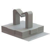 Essentra Components MWSB-1-19A-RT ຊັ້ນສະແດດສາຍສະໄວ Micro Wire Saddle,Adh Mnt,Natural