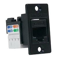 Switchcraft NHRJ45D5EIDCB ຕໍ່ຕໍ່ Modular RJ45 FT Narrow Pnl Mnt Conn CAT5E IDC