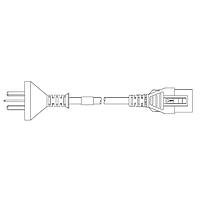 Volex VL-2624-31-150 ສາຍພະລັງງານ AC ລະດັບໂຮງໝໍ 10A/250V CHINEZ HOSP 4FT 9IN (1.5M) ສີດຳ