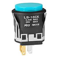NKK Switches LB16CKW01-G ປຸ່ມກົດສະຫນອງ STD SIZE PUSHBUTTON SNAP-IN