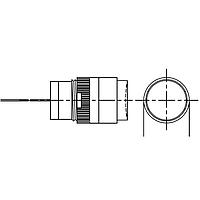 E-Switch L16PLR10KREDREDFLATLENS ປຸ່ມກົດສະຫນອງ 1-5A 250VAC SPST ແດງ 24VDC LED