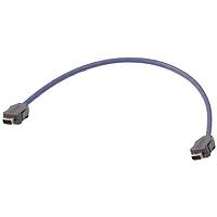 HARTING 33480101822050 Cat 6a HARTING ix ປະເພດ A Cat6a ສາຍສະບັບອຸດສາຫະກຳ, ຕົວເຊື່ອມ ix ສອງດ້ານ, FRNC ສີຟ້າ, 5.0m