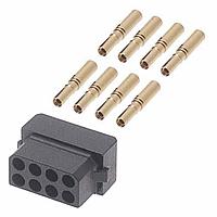 Harwin M80-8880805 ກອງສາຍສະບັບ 4+4 POS DIL FEMALE 24-28 AWG