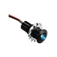 VCC CNX_480_1_BTP_12 ອິນດິເຄດເຕີ PMI RND BLK .4" LED 3V Wire ສີຟ້າ