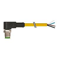 Murrelektronik 7000-12101-0141000 ຕົວເຊື່ອມ M12 ຜູ້ຊາຍ 90 ກັບສາຍ, PVC 4x0.34 ເຫຼືອງ UL/CSA 10m