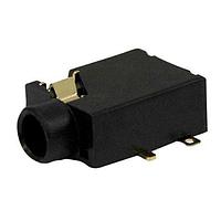 Switchcraft 35RASMT4BHWNTRX ປະກອບໂທລະສັບ 3.5mm ປະກອບຢູ່ພື້ນຜິວ, ໂສເຕຣໂອ, ຮ່າງກາງ, ປິດຄູ່