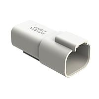 Amphenol SINE Systems AT04-4P-WHT ຕົວເຊື່ອມ A SERIES-AT-CONNECTORS