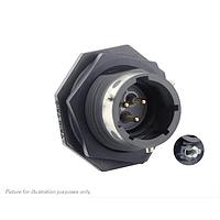 Eaton Souriau-Sunbank UTGX712D3P32 ຮັບກະແຈ Jam nut receptacle & hold down clips, ບໍ່ມີ backshell, ມີ 3 ຕິດຕໍ່ຜູ້ຊາຍ PCB, IP68/69K ໃນສະພາບບໍ່ໄດ້ຕິດກັນ