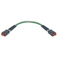 HARTING 33022110200001 ການປະກອບສາຍເສັ້ນແສງໄຟບເບີ Fiber Optic Cable Assemblies SCRJ Duplex Fiber Optic Cable Assembly, Double Ended, POF MM 980/1000um, PUR, 20m