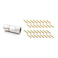 Amphenol SINE Systems MA7CAP1600S-S2-KIT Standard Circular Connector 16 position straight plug connector kit, threaded, P Type, counter-clockwise insert, 7.5-11mm cord grip, female, contacts included