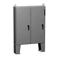 Hammond Manufacturing 2UD606212FFTC ອຸປະກອນຕັດການ N12 ປະຕູສອງບາງ ມີກັບກັບແຜງ - 60.13 x 62 x 12.13 - ສະຕີວ/ສີເທົາ