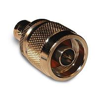 Amphenol RF 242121 ຕົວແປ RF - ລະຫວ່າງຊີຣີ BNC JACK ເປັນ N PLUG ADAPTER
