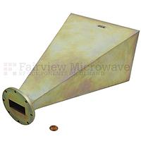 Fairview SH1187-20 WR-187 Standard Waveguide Horn With Flange and 20 dB Typical Gain Operating From 3.95 GHz to 5.85 GHz Frequency Range