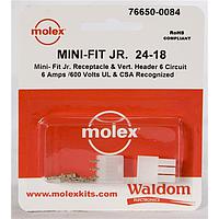 Molex 76650-0084 ຊຸດຕໍ່ຕ່າງ MiniFit Jr Conn Kit V Hdr Recept 6Ckt