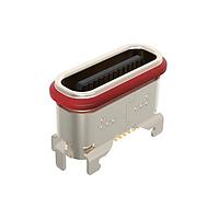 Amphenol Commercial Products 12402324P912A ຕົວເຊື່ອມ USB USB3.2 Gen1 ປະເພດ C, ຕັ້ງຕົ້ນ, ຄວາມຍາວ 6mm, ບັນດາຄູ່ SMT, IPX4