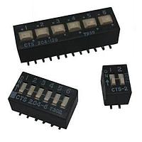 CTS Electronic Components 204-213STR ສະຫນັບ DIP Switches DIP SW Gull Wing Gold Plated 3SW DPST, T&R