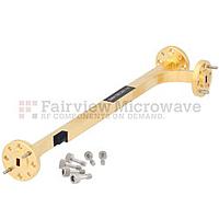 Fairview SMW15EC001-10 WR-15 Directional Waveguide Coupler 10 dB With UG-385/U Flange and E-Plane Coupled Port From 50 GHz to 75 GHz V Band