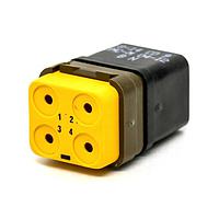 DEUTSCH - TE Connectivity DMC-M04-12BN ຕົວເຊື່ອມມິລລິຕາຣີຮູບສະແກນສີດ DMC INS S 4C 4#12 N ZPF000000000015191