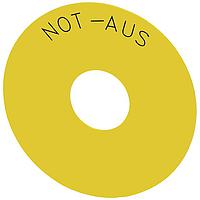 SIEMENS 3SU19000BC310AS0 ຈອງຮັບ BACKING PLATE, ເຫຼືອງ, 75MM, NOT-AUS