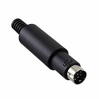 Adam Tech MDP-008 ປລັກ CONN PLUG MALE MINI DIN 8P SILV