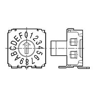 Omron Electronics A6KSV-164RS-P ສະຫນາມສະຫນາມ DIP SMT 5x2 Terminal 16P ດ້ານ, ກ້ອນພາຍນອກ, Wht