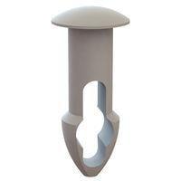 Essentra Components 27KY1870375 ກະແຈລູກສົມລວມ Keyhole Rivet, ຮ່ອງ .187, ຄວາມຫນາຂອງແຜ່ນ .375