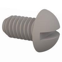 Essentra Components 010640R025 ສະກຣູວົນທີ່ມີລູກປຸ່ມກົງ, #6-40 ການດັບກະດູກ, 1/4 ຍາວ