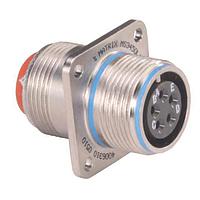 Amphenol Aerospace MS3450KT22-22S-LC ຮອບຮອງ 5015 RR 4#8 SKT RECP FIREWAL