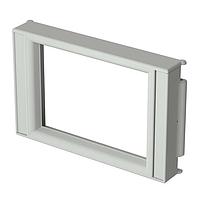 BOPLA 79003500 ປົກຄຸມ COVER, FRONT, COMBICARD, OPEN FRAME, ABS, RAL 7035