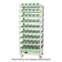 Wheaton WH.WSBMR5080.C ອຸປະກອນ Roller, ຊ່ອງຫວ່າງ Modula, ມີ 8 ຊັ້ນສໍາລັບເກົາະ 40×ຂວັນ
