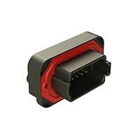 Amphenol SINE Systems AT15-12PB-BM01 ຕົວເຊື່ອມຕໍ່ Str Flng Mnt PCB Rcp 12POS Blk Gld Cont B