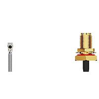 GCT (Global Connector Technology) CAB531RF-0300-A-1 ການປະກອບສາຍ RF 8GHz I-Pex MHF 42SMA STRJck R BH Mt 1.37mm ສາຍ 300mm IP67/IP68