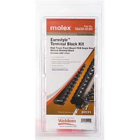 Molex 76650-0180 ຊຸດບລອກທີ່ຕໍ່ສະຕິກສະຕິກຮູບແບບຢູໂຣ Euro Style Terminal Block Kit TERMINAL BLOCK KIT PCB 60A