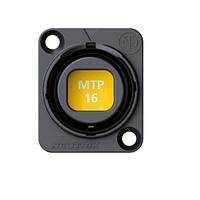 NEUTRIK NO16FDW-A ຕູ້ເຊື່ອມຕໍ່ Optical Chassis Connector opticalCON MTP 16 Fiber Chassis, ສີດຳ, ມີອັດຕາ IP 65