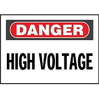 Panduit PPS0710D72 ປ້າຍແລະສັນຍາ ADH Sign Poly 'Danger High V