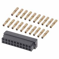 Harwin M80-8882005 ກອງສາຍສົດ 10+10 POS DIL FEMALE 24-28 AWG