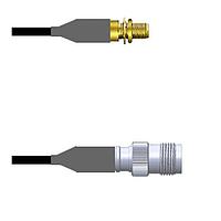 Amphenol Custom Cable Q-3204R000M060i ສາຍສະບັບ RF SMA-SJB/TNC-SJ LMR24 60I