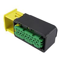 AMP Connectors - TE Connectivity 3-1563759-1 ກອງປົກຄຸມ 18POS, AMP MCP1.5K, REC HSG, ASSY