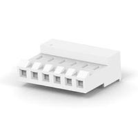 AMP Connectors - TE Connectivity 3-641151-6 ການປະກອບ Receptacle 06P MTA156 ASY 24AWG WHT LF