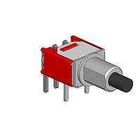 Dailywell 8MS8P1B06M6QES ປຸ່ມກົດສະຫນອງຂະໜາດນ້ອຍສະຫນອງປຸ່ມກົດ SPDT ປຸ່ມກົດຊົ່ວຄາວມຸມຂວາ PC ຜ່ານຮູ