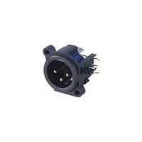 NEUTRIK NC3MAHR ປຸ່ມຮັບ 3P ຜູ້ຊາຍ HRZ BLK