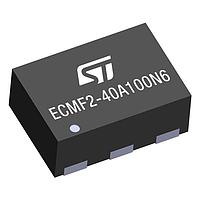 STMicroelectronics ECMF2-40A100N6 ຕັ້ງຕົວກັບສະຖານະ EMI ທົ່ວໄປ ຕັ້ງຕົວກັບສະຖານະທົ່ວໄປມີການປ້ອງກັນ ESD ສໍາລັບອິນເຕີເຟສສີເຣຍລຄວາມໄວສູງ